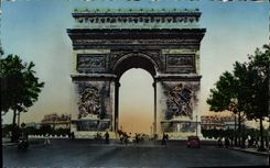CPA Paris Arc De Triomphe De l'Etoile