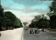 CPA Paris Foch Avenue et l'Arc de TRiomphe 