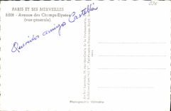 CPM Paris Et Ses Merveilles Avenue Des Champs Elysees