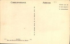 CPA Paris Eglise Saint Etienne Du Mont