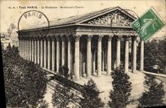 VINTAGE POSTCARD Any Paris the Madeleine