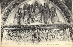 CPA Paris La Sainte Chapelle Linteau Et Tympan De La Loggia