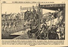 CPA Les Soldats Victorieux De Napoleon Paris Sous Un Arc De Triomphe Militaria 
