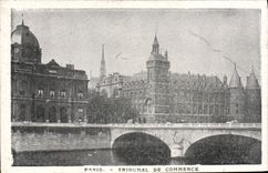 VINTAGE POSTCARD Paris Bankruptcy court