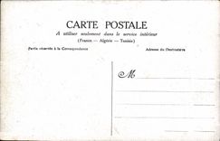 VINTAGE POSTCARD Inondations Of Paris Botanical garden Bath Forces Bear