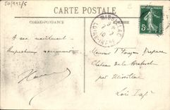 Inundaciones de la POSTAL de la VENDIMIA de la calle Pasquier de París