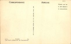 CPA Paris Le Pont D'Iena Et Le Trocadero