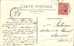 VINTAGE POSTCARD Paris Chaumont Hillocks Gone Leading To the View-point