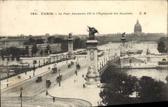 VINTAGE POSTCARD Paris the Bridge Alexandre And the Esplanade Of the Invalids