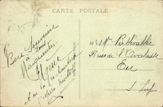 POSTAL París de la VENDIMIA de tierra por completo con el panorama de los nines del último del puente en el jardín de Seine del verde galante y estatua de Enrique IV