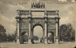 CPA Paris L'Arc De Triomphe Du Carrousel