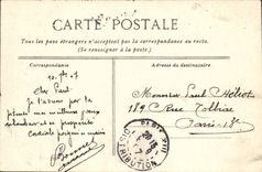 VINTAGE POSTCARD Paris Places Triumph Of the Republic Lion