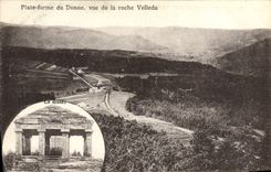 VINTAGE POSTCARD Platform Of Donon Seen Of the Velleda Rock the museum