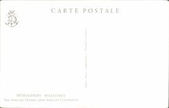 MODERN CARD To France By Messageries Maritime Champs Elysées Arc de Triomphe