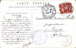 VINTAGE POSTCARD Statue of Etienne Dolet Paris