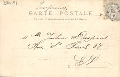 VINTAGE POSTCARD Paris Rules De Charlet Coq Militaria