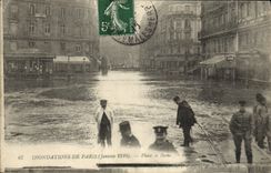 CPA Inondations De Paris Place De Rome