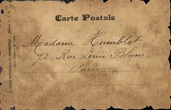 VINTAGE POSTCARD Old Paris Isle Of the Palate And Sainte the Vault in 1640