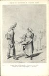 CPA Moeurs Et Coutumes De L'Ancien Paris Porteur D'Eau Et Marchande a l'Eventaire Vers 1826 Optitz