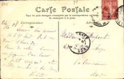 VINTAGE POSTCARD Manners And Habits Of old Paris the Boulevard Of the Temple towards 180