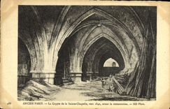 CPA Ancien Paris La Crypte De La Sainte Chapelle Vers Avant La Restauration