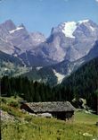 MODERN CARD Our Beautiful Alps Country cottage Of Mountain pasture Vis-a-vis the Majestic Summits