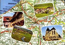 CPM Pont l'Eveque Sur Nationale Sur Deauville