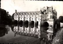 POSTAL MODERNA la fachada de Loire ch4ateau Castle De Northern Chenonceaux está