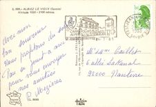 MODERN CARD Albiez Old Altitude Measured