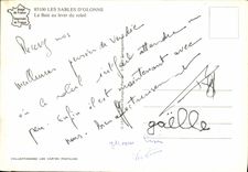 POSTAL MODERNA Sables d'Olonne la bahía del levantamiento del Sun