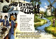 MODERN CARD When You Make Me of Sauce In Lumas Couplet Snail Windmill