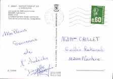 MODERN CARD Department Of Ardeche