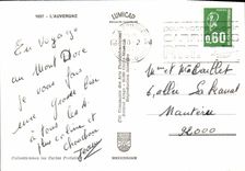 CPM L'Auvergne Fleurs Pensee Genet Trolle Centauree Narcisse Gentiane Mauve Digitale