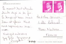 POSTAL MODERNA asno de Montura Del Botijero Andaluz