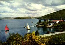 MODERN CARD the Tourist Limousin Close De Peyrat the Castle the Lake De Vassivieres