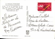 MODERN CARD the Tourist Limousin Close De Peyrat the Castle the Lake De Vassivieres