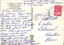 MODERN CARD the Orchard Of France the Sorting Of Plum the Gathering Of Fishings Flower Of Tobacco Tomatos