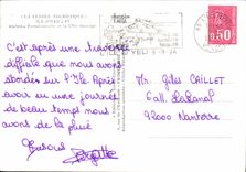 MODERN CARD Island D' Yeu Port Joinville And the Wild Dimension Boats