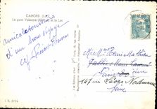 MODERN CARD Cahors the Yalentre Bridge And the Batch