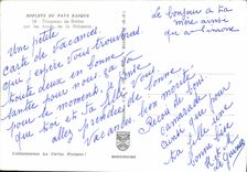 MODERN CARD Reflections Of the Pays Basque Herd Of Ewe On the Edges Of Bidassoa