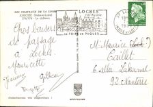 POSTAL MODERNA Loire ch4ateau Amboise el castillo