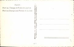 CPM Paris Pont Au Change Et Palais De Justice