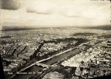 POSTAL MODERNA panorama de París en el Seine