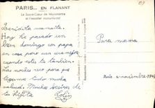 MODERN CARD Paris While Strolling the Sacring Heart De Montmartre And the Monumental Staircase