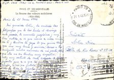 MODERN CARD Paris And Its Wonders the Stock Exchange Of the Transferable securities