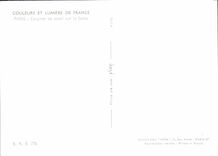 MODERN CARD Paris Sunset on the Seine Eiffel Tower