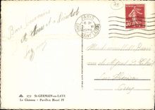 CPM St German en Laye Le Chateau Pavillon Henri IV