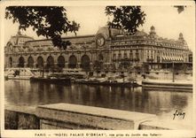 MODERN CARD Paris Hotel Palate of Orsay seen from of the Garden of Tileries