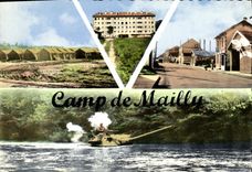 MODERN CARD Camp of Mailly Bivouac Residences Under Officers Street of the Camp Tank Militaria Tank