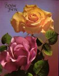CPM Bonne Fete Fleurs